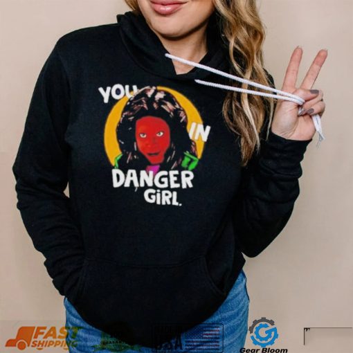 WhoopI goldberg you in danger girl shirt