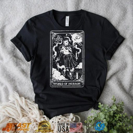 World of horror ominous tarot black shirt