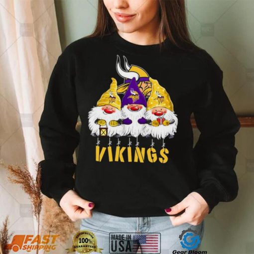 Xmas Mery Christmas Gnomies Minnesota Vikings Christmas T Shirt