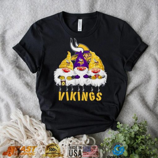 Xmas Mery Christmas Gnomies Minnesota Vikings Christmas T Shirt