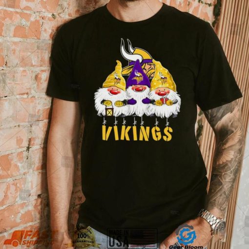 Xmas Mery Christmas Gnomies Minnesota Vikings Christmas T Shirt