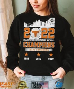 2022 NCAA Women’s Volleyball National Champions Texas Longhorn Skyline Shirt