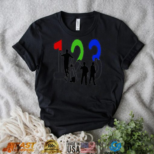 Paint by Numbers 1 2 3 art shirt