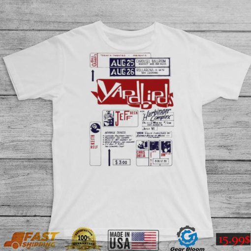 Yardbirds The Concert For Your Love Shirt