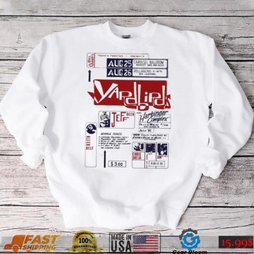 Yardbirds The Concert For Your Love Shirt