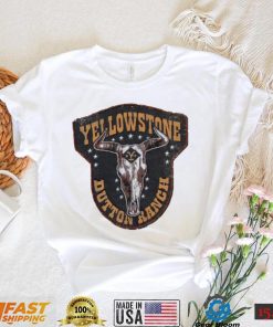 Yellowstone TV Show Cattle skull logo shirt