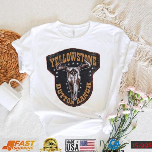 Yellowstone TV Show Cattle skull logo shirt