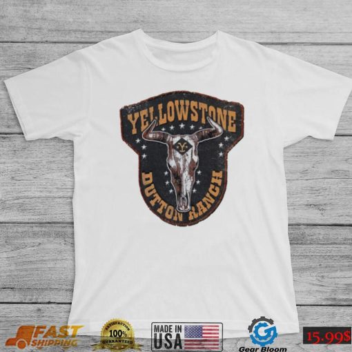 Yellowstone TV Show Cattle skull logo shirt