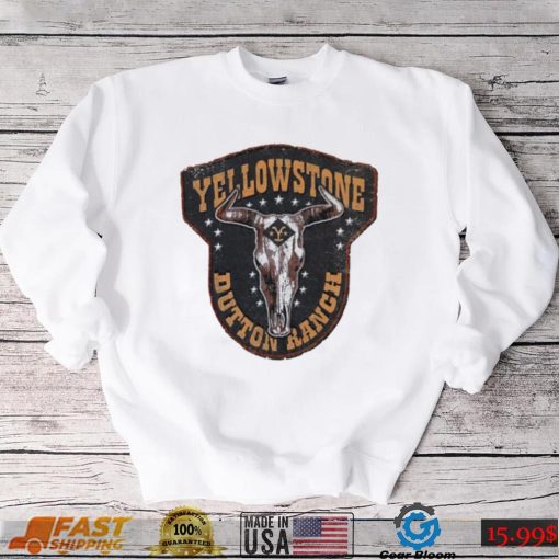 Yellowstone TV Show Cattle skull logo shirt