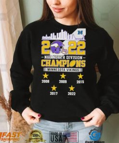 2022 NFC North Division Champions Minnesota Vikings 2008 2022 Shirt