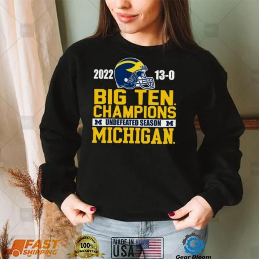 University of Michigan Football 2022 big ten champions Tee