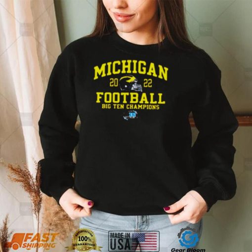 Mden university of michigan football 2022 big ten champions shirt