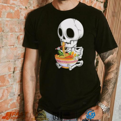 kawaii japanese anime Skeleton Halloween ramen Food Lovers Classic Shirt