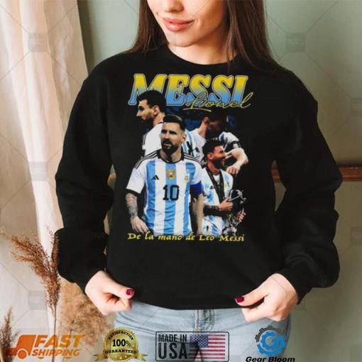 Lionel Messi Vintage Bootleg 90s Champions World Cup 2022 Shirt