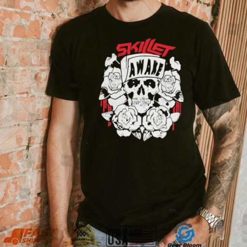 Roses And Skull Awake Vintage Skillet Music Band Shirt