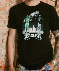 Reggie White And Jalen Hurts Philadelphia Eagles City Skyline Signatures Shirt