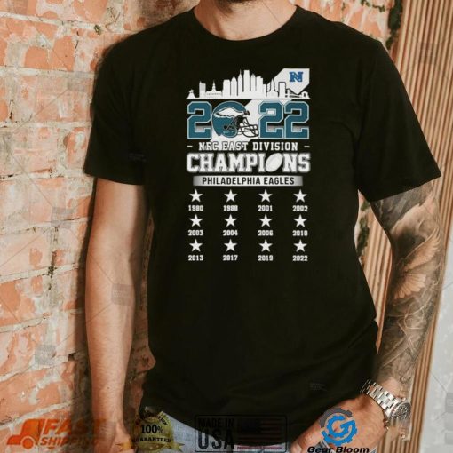 2022 NFC East Champions Philadelphia Eagles Skyline Shirt