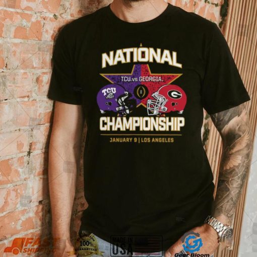 Tcu horned frogs vs. Georgia Bulldogs college Football playoff 2023 national championship shirt