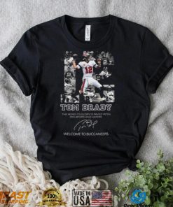 12 Tom Brady Tampa Bay Buccaneers Signature T Shirt