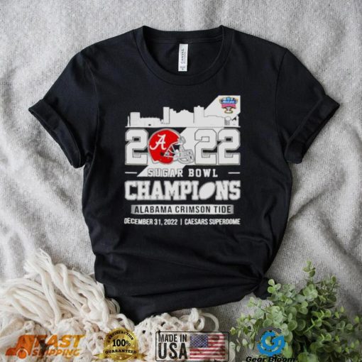 2022 Sugar Bowl Champions Alabama Crimson Tide skyline shirt