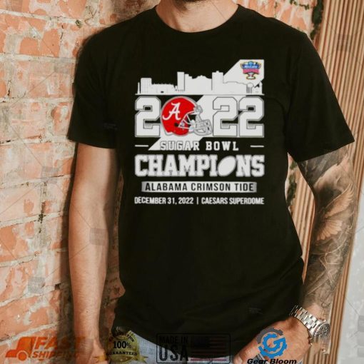 2022 Sugar Bowl Champions Alabama Crimson Tide skyline shirt