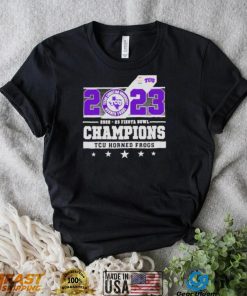 2023 Fiesta Bowl Champions Tcu Horned Frogs matchup shirt