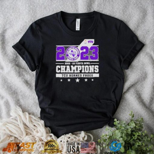 2023 Fiesta Bowl Champions Tcu Horned Frogs matchup shirt