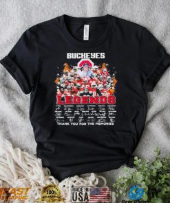 Buckeyes Legends Signature Thank You For The Memories Shirt