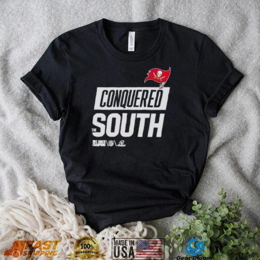 Conquered the south nfc south champions tampa bay buccaneers 2023 shirt