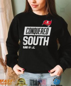 Conquered the south nfc south champions tampa bay buccaneers 2023 shirt