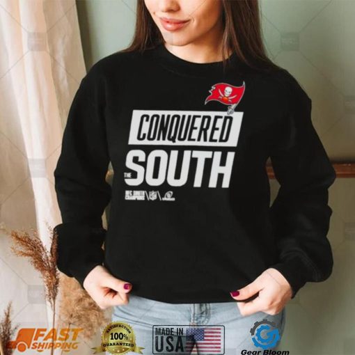 Conquered the south nfc south champions tampa bay buccaneers 2023 shirt