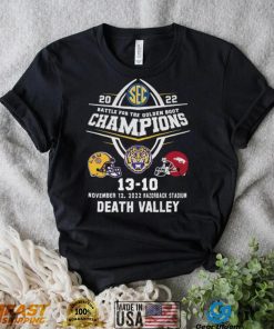 Death Valley 2022 Battle For The Golden Boot Champions LSU Tigers 13 20 Arkansas Razorbacks Shirt