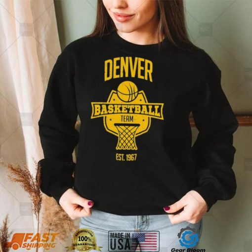 Denver Basketball Team Inspired Denver Nuggets Colorado Basketball Team Shirt