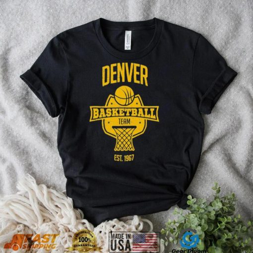 Denver Basketball Team Inspired Denver Nuggets Colorado Basketball Team Shirt