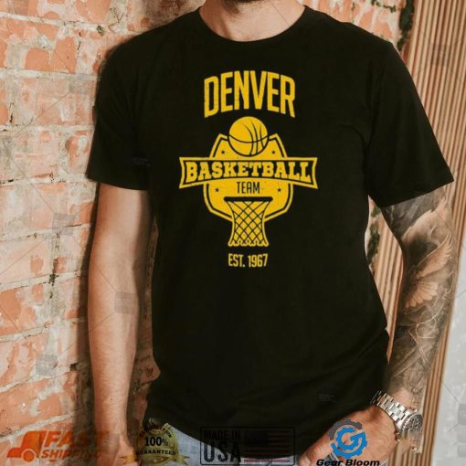 Denver Basketball Team Inspired Denver Nuggets Colorado Basketball Team Shirt