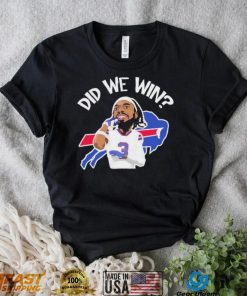 Did We Win Damar Hamlin Caricature Shirt