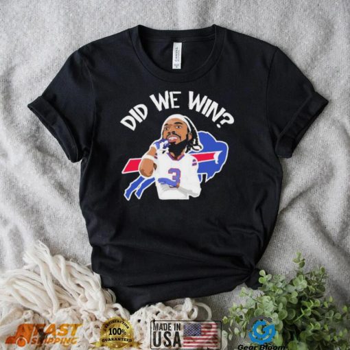 Did We Win Damar Hamlin Caricature Shirt