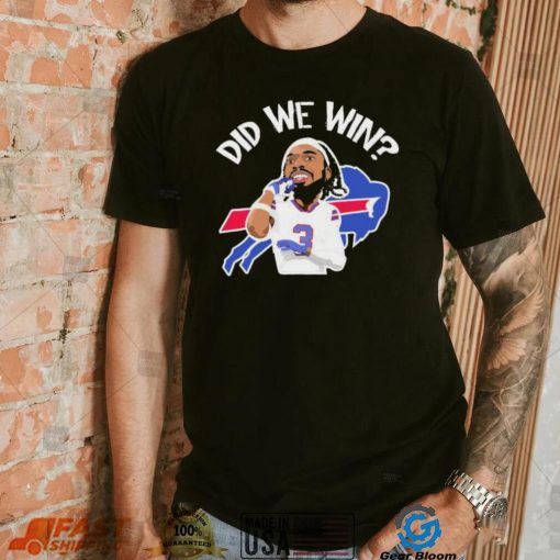 Did We Win Damar Hamlin Caricature Shirt