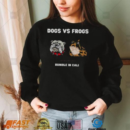 Dogs And Frogs Championship Georgia TCU 2023 Rumble In Cali Shirt