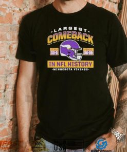 Minnesota vikings largest comeback shirt