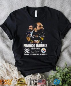 Franco Harris 1950 2022 32 Years Thank You For The Memories Franco Harris T Shirt