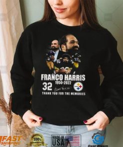 Franco Harris 1950 2022 32 Years Thank You For The Memories Franco Harris T Shirt