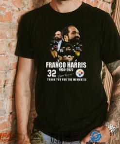 Franco Harris 1950 2022 32 Years Thank You For The Memories Franco Harris T Shirt