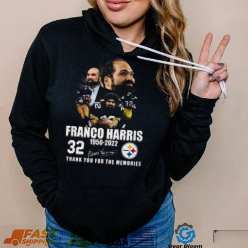 Franco Harris 1950 2022 32 Years Thank You For The Memories Franco Harris T Shirt