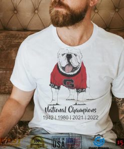 Georgia Bulldog Dawgs UGA 4 Time National champions Shirt