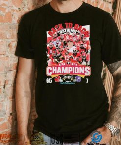 Georgia Bulldogs Back 2 Back CFP National Champions 65 7 TCU Shirt