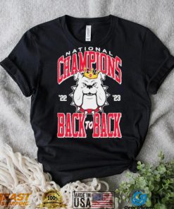 Georgia Bulldogs National Champions 2023 Back To Back Gauge Shirt