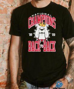 Georgia Bulldogs National Champions 2023 Back To Back Gauge Shirt