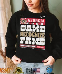 Georgia Bulldogs Nike 2022 College Football National Champions Game Recognize Fame Shirt