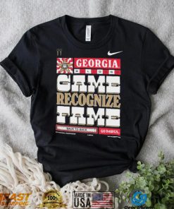 Georgia Bulldogs Nike 2022 College Football National Champions Game Recognize Fame Shirt